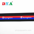 Logotipo personalizado Jacquard Tecido Band de Elastic de Nylon Soft